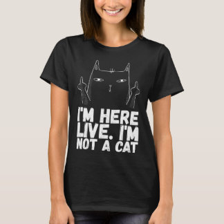 Angrycats Sarcastic Cat Black Cat Spaß T-Shirt