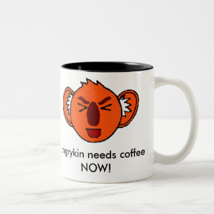 angrykin benötigt Kaffee JETZT! Zweifarbige Tasse