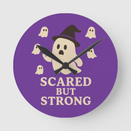 Angst, aber stark runde wanduhr