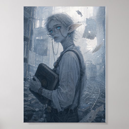 Angst / Archivar / Bibliotheksplakat Poster (Vorne)