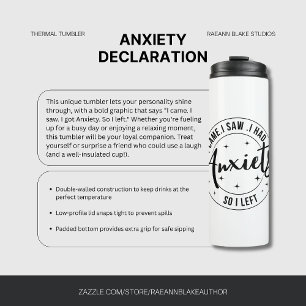 Angst-Deklarations-Thermal-Tumbler Thermosbecher