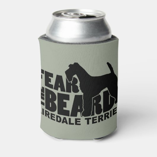 Angst der Bart - Airedale Terrier Dosenkühler (Kanne Rückseite)