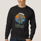 Angst, einen Ace Disk Golf Spaß Golfer Mem Sweatshirt (Vorderseite)