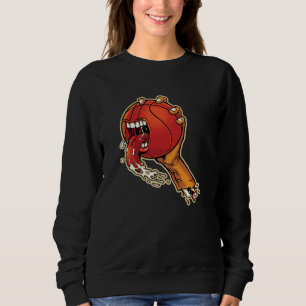 Angst einflößender Basketball Sweatshirt
