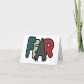 Angst Feiertagskarte (Vorderseite)