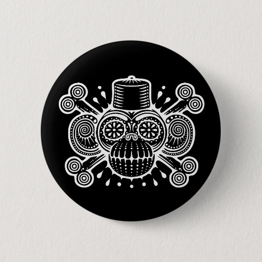 Angst Fezbeard Button (Vorderseite)