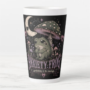 Angst Frosch Grübeln Mondlicht Design Milchtasse