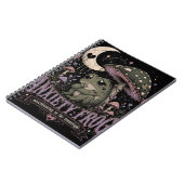 Angst Frosch Grübeln Mondlicht Design Notizblock (Linke Seite)
