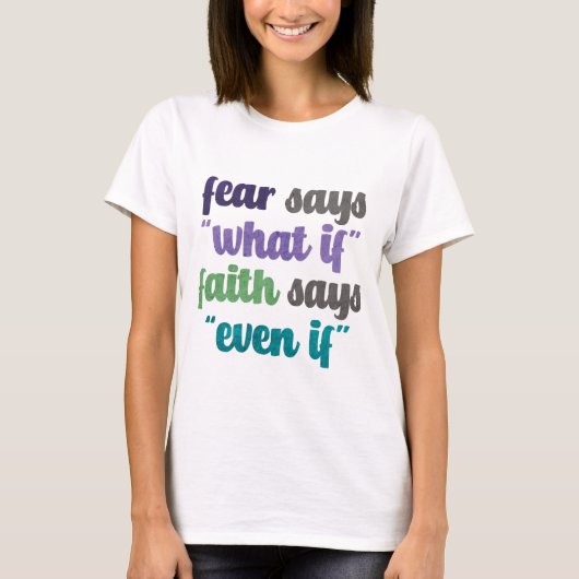 Angst gegen den Glaubenssatz T - Shirt (Vorderseite)