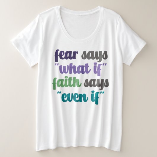 Angst gegen den Glaubenssatz T - Shirt (Design vorne)