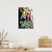 Angst graffiti dmt ayahuasca Poster (Küche)