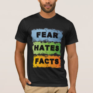 Angst hasst Fakten   Fetter AA-Erholungsspruch T-Shirt