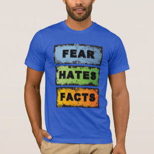 Angst hasst Fakten Funny 12 Step Erholung T-Shirt