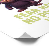 Angst hat keinen Power - 3D-Wanddruckdownload Poster (Ecke)