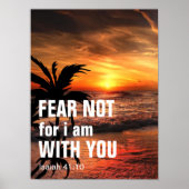 ANGST, ICH BIN MIT EUCH (ISaiah 41:10) Poster (Vorne)