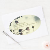 Angst Inspiration aus dem Buddha Ovaler Aufkleber (Umschlag)