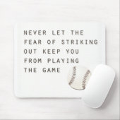 Angst, inspirierenden modernen Baseball auszureiße Mousepad (Mit Mouse)