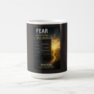 Angst ist die wichtigste Mauer, die dich von deine Kaffeetasse