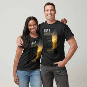 Angst ist die wichtigste Mauer, die dich von deine T-Shirt