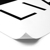 Angst ist ein Lügner Poster (Ecke)