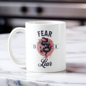Angst ist ein Motivierend Zitat Kaffeetasse