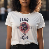 Angst ist ein Motivierend Zitat T-Shirt