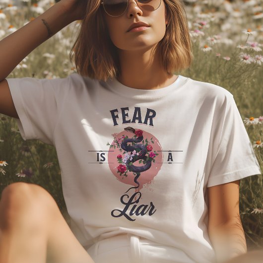 Angst ist ein Motivierend Zitat T-Shirt