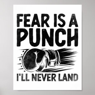 Angst ist ein Schlag, den ich nie landen werde Box Poster