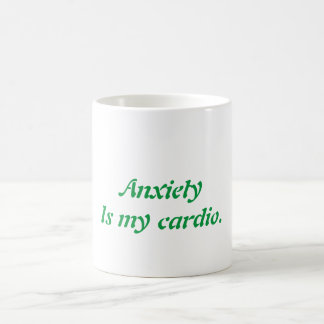 Angst ist meine Cardio-Tasse Kaffeetasse