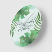 Angst ist so furchtbar, es zu Gesicht! Runde Wanduhr (Winkel)