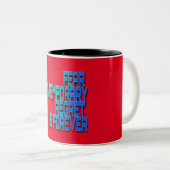 Angst ist vorübergehende Tasse (VorderseiteRechts)