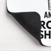 Angst ist, wenn man ein altes Protein Shake Gym Hu Mousepad (Ecke)