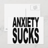 Angst Ist zum Kotzen Postkarte (Vorne/Hinten)