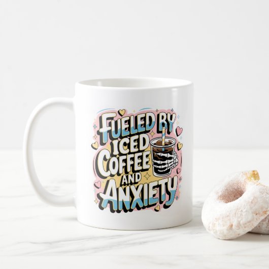 Angst Kaffeetasse (Mit Donut)
