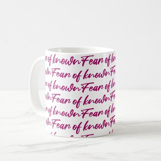 Angst Kaffeetasse (Vorderseite Links)