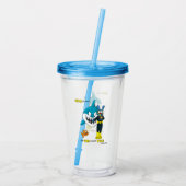 Angst Kein böser Hai Tbone Acrylteller Becher (Rückseite)