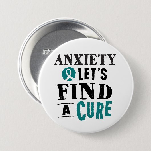 Angst lässt einen Heilungs-Knopf finden Button (Vorne & Hinten)