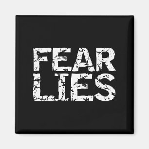 Angst liegt Motivationszitat Mindfulness-Spruch In Magnet