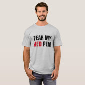 ANGST MEIN ROTER PEN Funny Educator oder Redakteur T-Shirt (Vorne ganz)