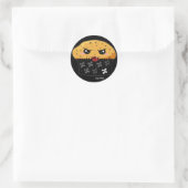 Angst Muffin Runder Aufkleber (Tasche)