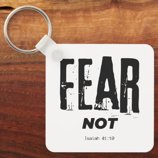 Angst nicht Bibel Verse Schlüsselanhänger (Vorderseite)