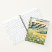 Angst nicht Bibel Verse Wasserfarbe Natur Wildblum Notizblock (Innenseite)