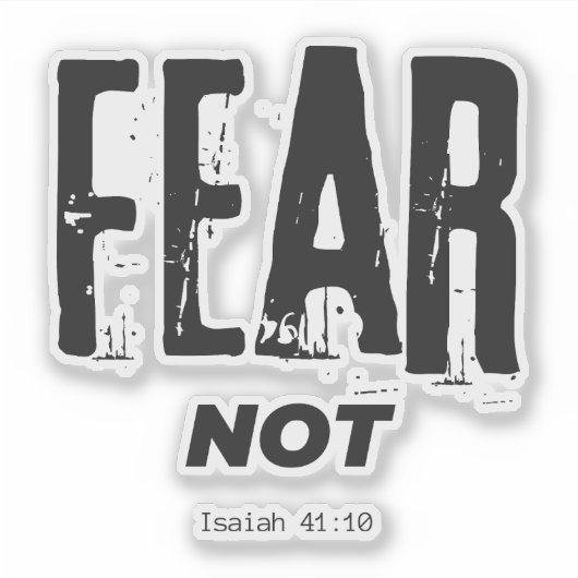 Angst nicht Bibelverse Aufkleber (Vorderseite)