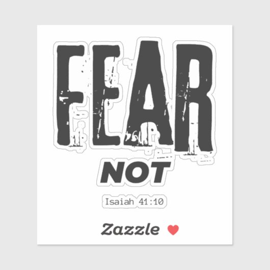 Angst nicht Bibelverse Aufkleber (Blatt)