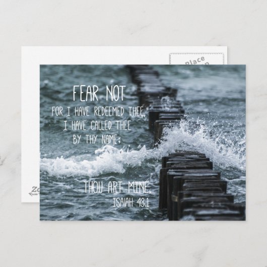 Angst nicht Bibelverse Postkarte (Vorne/Hinten)