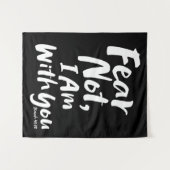 ANGST NICHT, BIN ich bei dir - Religiöse Hoffnung Wandteppich (Vorderseite (Horizontal))