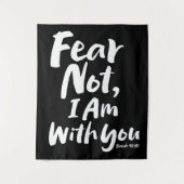 ANGST NICHT, BIN ich bei dir - Religiöse Hoffnung Wandteppich (Vorderseite)