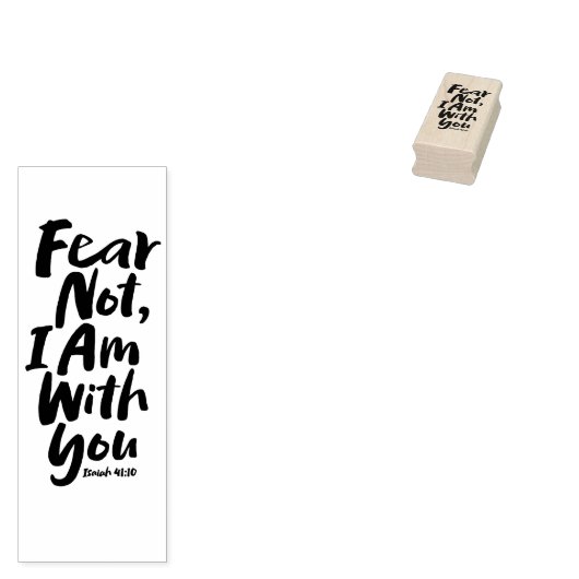 ANGST NICHT, BIN ich bei dir Religious - Isaiah 41 Gummistempel (Stempel)
