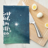 ANGST NICHT, BIN ich mit dir Christlich Gott Jesus Geschirrtuch (Viertel Falte)