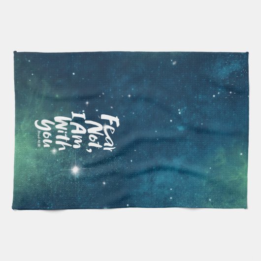 ANGST NICHT, BIN ich mit dir Christlich Gott Jesus Geschirrtuch (Horizontal)